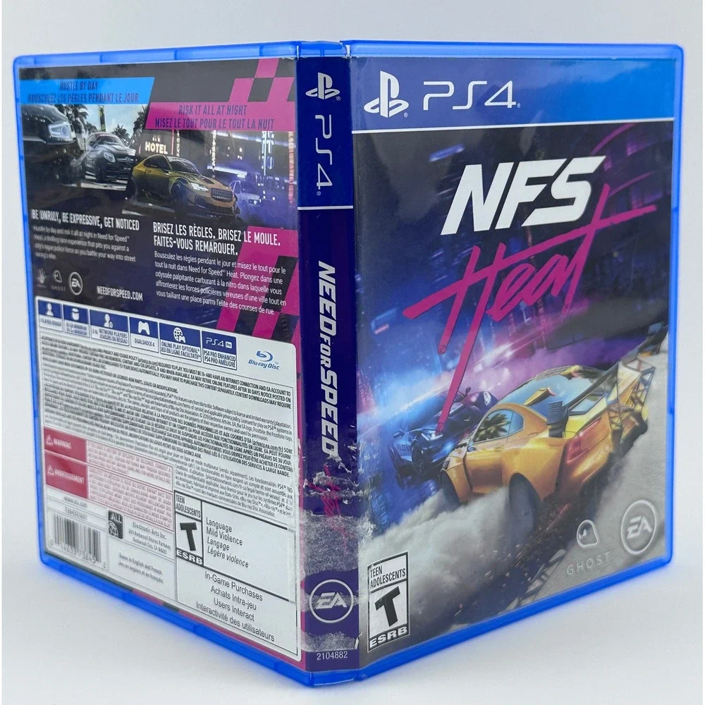 Need‎ For Speed Heat PS4 Game Playstation 4 Racing Adventure Teen ESRB Rated